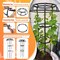 65" Garden Trellis for Climbing Plants – Outdoor Mushroom-Top Trellis for Potted Plants, Vines, Roses, Clematis, and Vegetables, Plant Support, 1 Pack